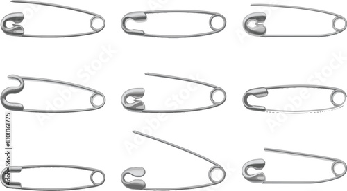 set of safety pins