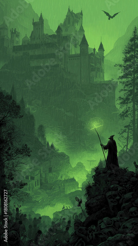 The game background and game asset, slot game element, video game background Illustration.
