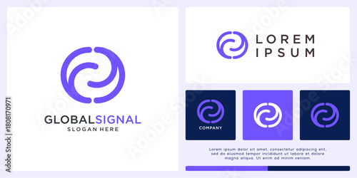 Global signal logo design technology