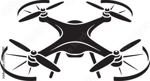 Drone icon vector solid logo illustration. Flat and line style for graphic design
