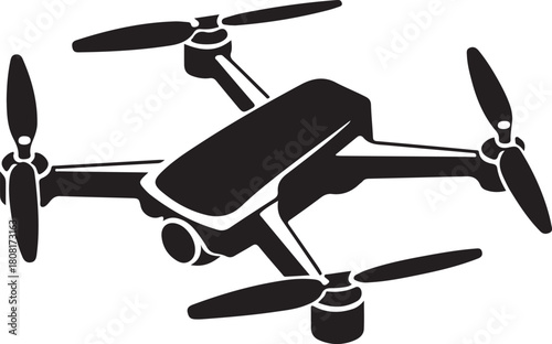 Drone icon vector solid logo illustration. Flat and line style for graphic design