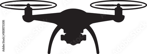 Drone icon vector solid logo illustration. Flat and line style for graphic design