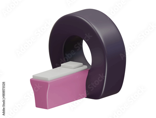 mri machine icon 3d illustration render