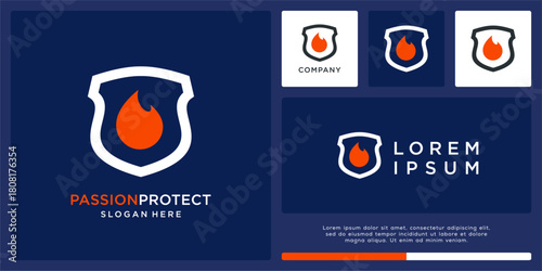 Passion protect logo design template
