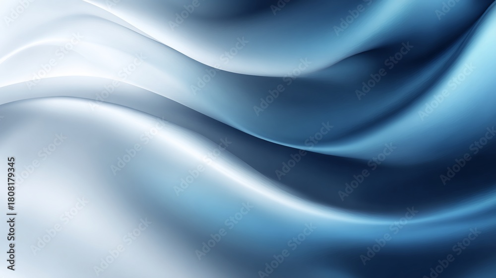 Obraz premium Flowing, smooth abstract waves with gradients, for background textures or wallpaper