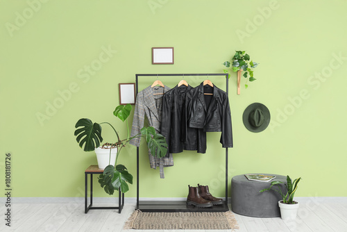 Interior of hallway with cl...