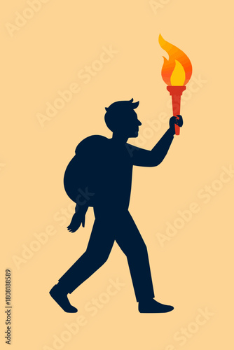 Migrant Hope Symbol Illustration