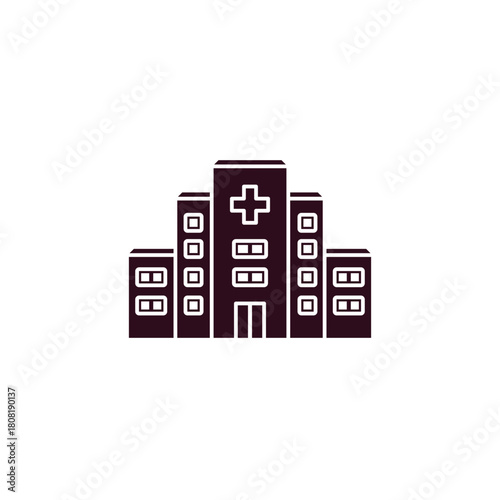 Hospital Building Glyph