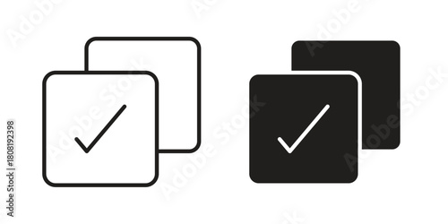 Select all icon symbols. app and web UI solid and line icon, EPS10