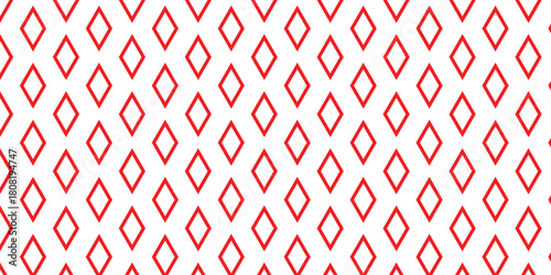 simple red outline rhombus pattern art for banner poster background.