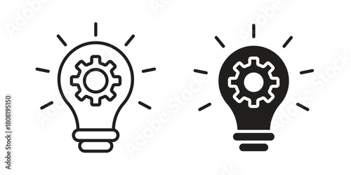 Technique icon symbols. app and web UI solid and line icon, EPS10