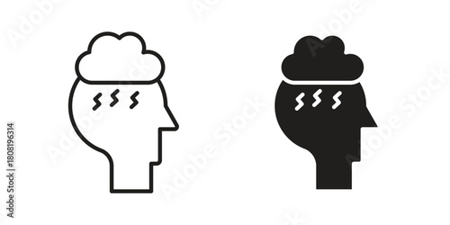 Trauma icon symbols. app and web UI solid and line icon, EPS10