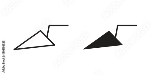 Trowel icon symbols. app and web UI solid and line icon, EPS10