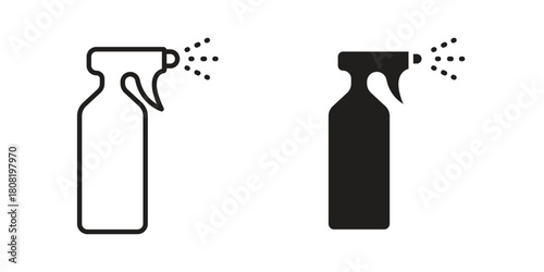 Water spray icon symbols. app and web UI solid and line icon, EPS10