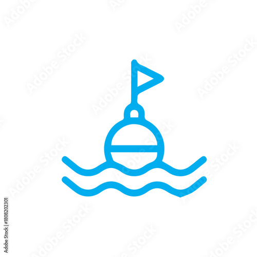 Buoy and Waves Icon