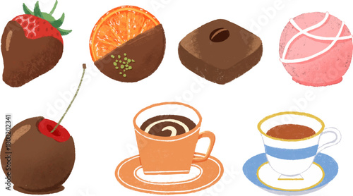 バレンタインチョコのセット