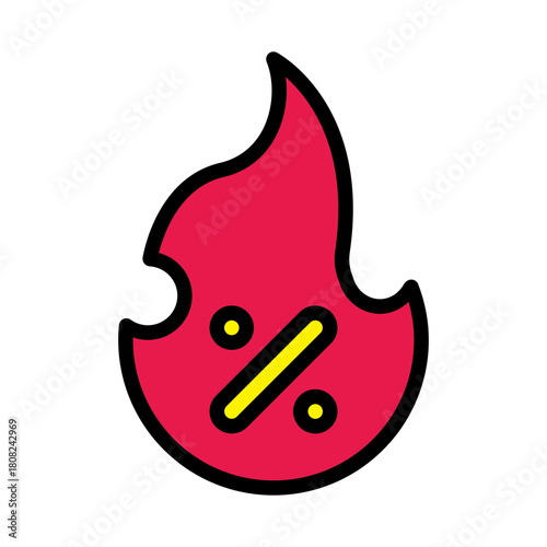 black friday icon line color