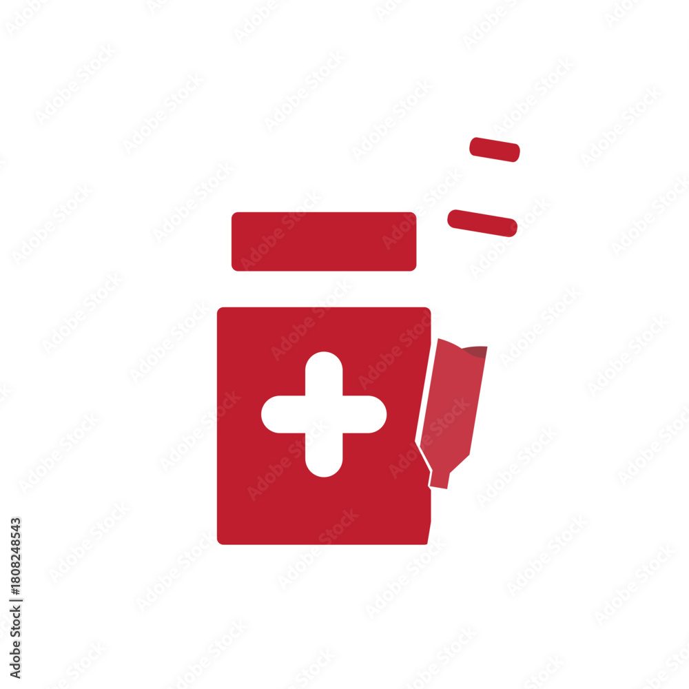 Fototapeta premium Medical Injection and Pill Bottle