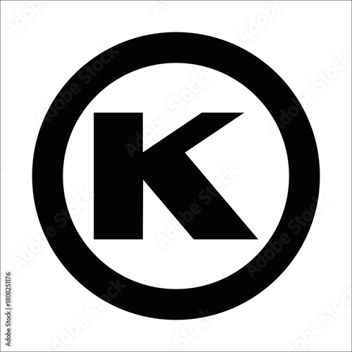 Kosher symbol representing food certification Vector 