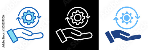 Service tripplestyle icon