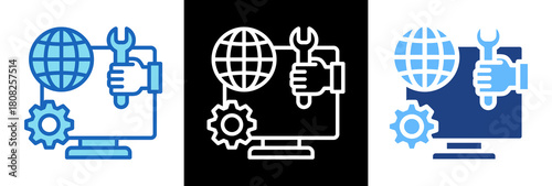 Web Maintenance tripplestyle icon