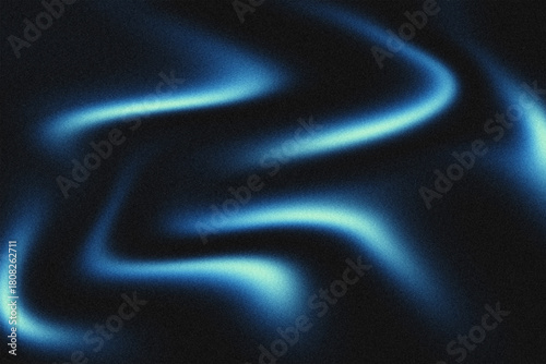 Abstract Blue Light Flow Background with Smooth Gradient Waves and Grainy Texture, Captivating Modern Energy Concept for Digital Design and Wallpaper