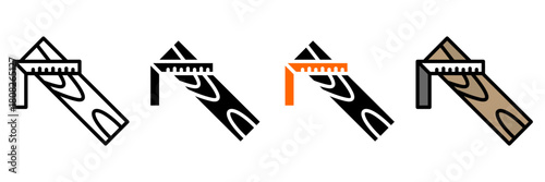 BUILDER'S TOOLS Icon Set Multiple Style Collection. Building Spoon, Hand Drill, Ruler Angle, Cutting Grinder, Bubble level tool, Hammer, Roskam Rask,