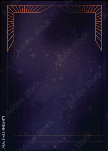 闇の占いカード・宇宙の背景カードイラスト素材