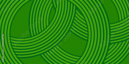 farm green banner, organic abstract background with fields. wavy green lines, natural organic products. ecology background. striped farmer green Pattern