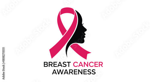 Breast Cancer Awareness Ribbon Symbolizing Hope and Support for Patients.