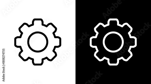 Settings With Icon Set Design