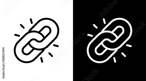 Link With Icon Set Design