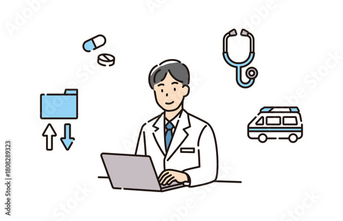 医療　医療DX　病院　先生　医者