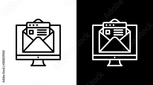 Direct Marketing With Icon Set Design