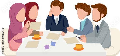 Business Meeting With Diverse Team