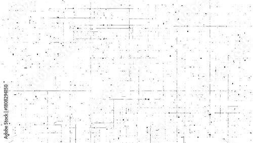 Abstract black glitch lines vector on transparent background, digital distortion texture pattern, tech error noise effect backdrop, modern technology interference design element vector illustration.