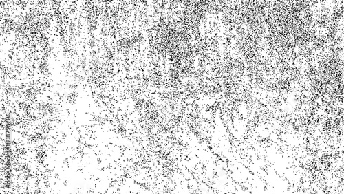 Dusty grunge vector texture overlay with clustered grain on transparent background for retro vintage design abstract backgrounds templates or creative visual elements.