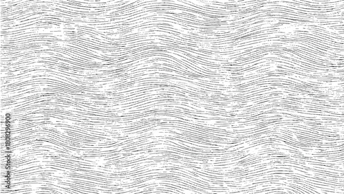 Hand drawn curved wavy line pattern vector on transparent background, Minimal organic stripe texture for textile, wallpaper, surface design, elegant monochrome abstract decorative element.