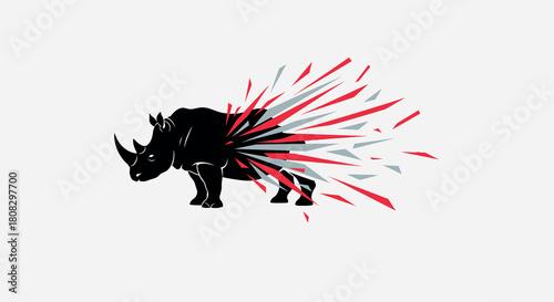 Abstract dragon tattoo design illustration