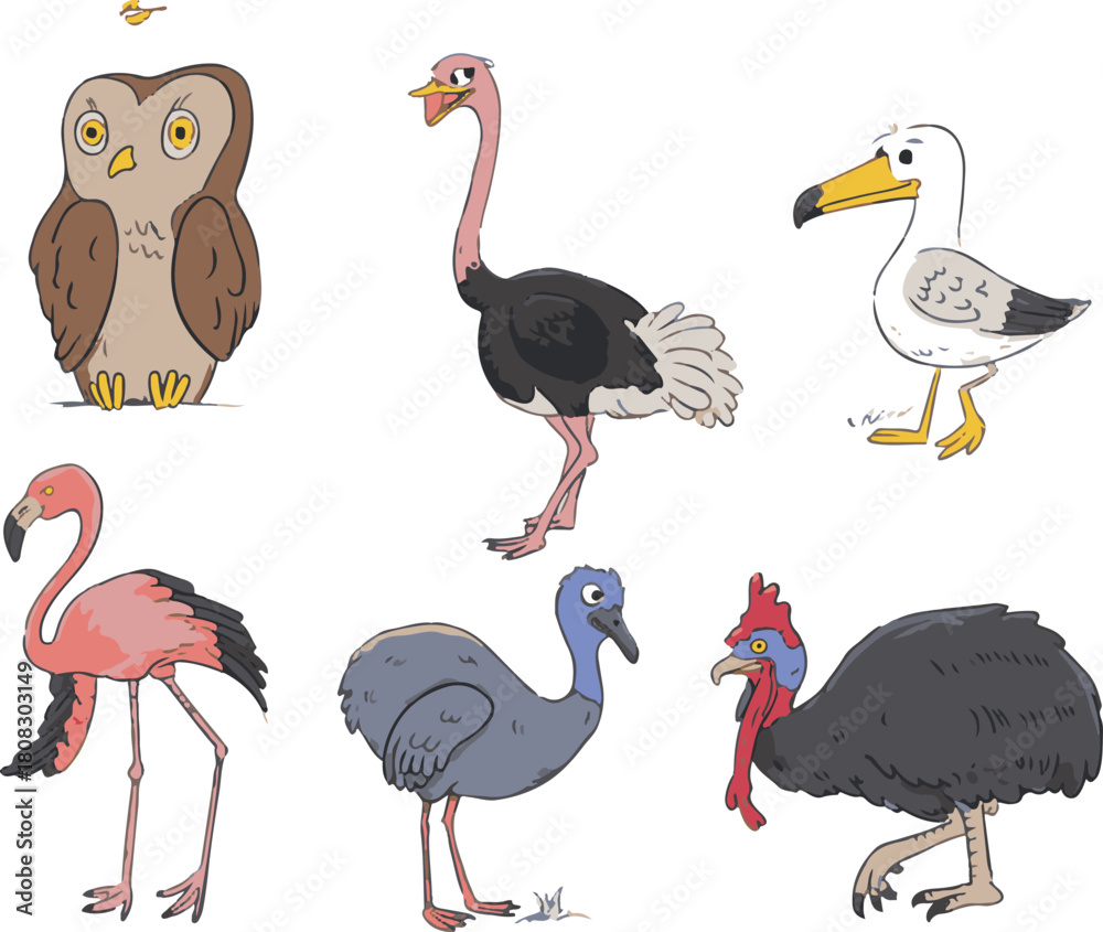 Obraz premium set of cartoon animals