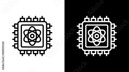 Quantum Computing With Icon Set Design