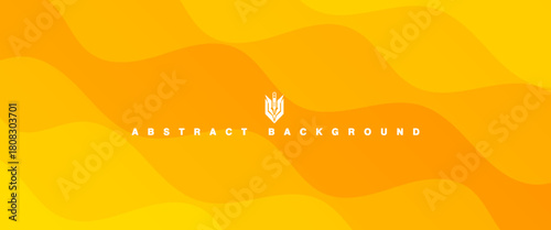 abstract gradient yellow and orange background. Liquid color background design. Yellow Fluid gradient shapes composition.