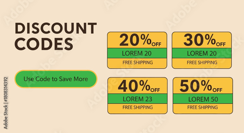 Discount codes and promotional offers for online shopping savings