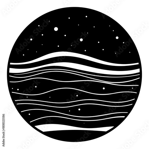 Vector of a Jupiter silhouette