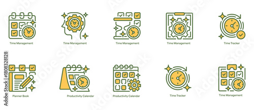 Return On Investment Set Line Icon, Outline Symbol for Financial Performance, Business Profitability, Data Analysis, Strategy Planning, and Value Measurement. Vector Sign Icon.