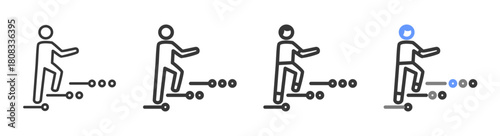 The Ultimate step Styles with Variations Line of icon set vector illustration