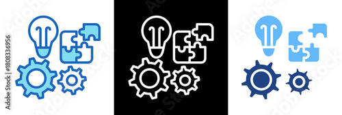 Puzzle triple style icon