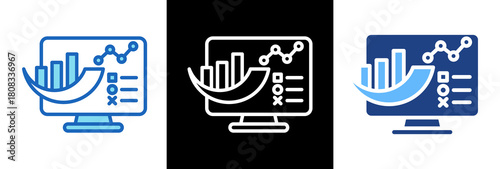 Growth triple style icon