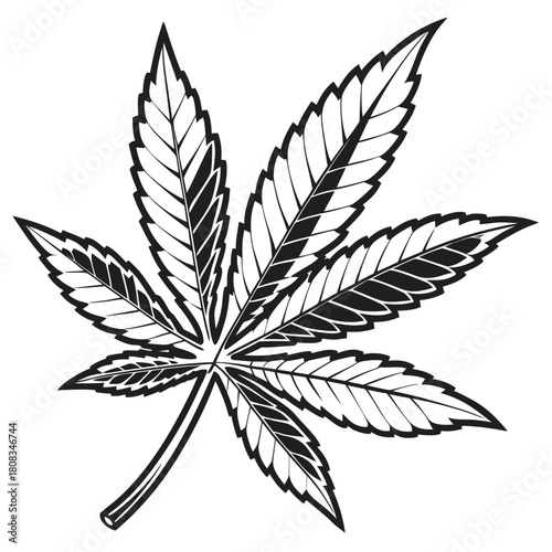 Bold Cannabis Leaf
