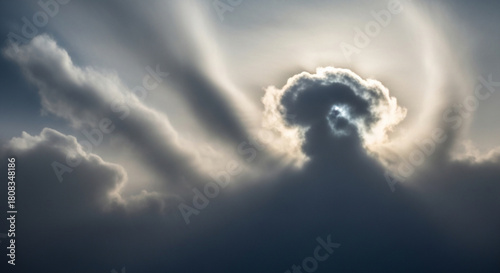 Dramatic cloudscape photography featuring storm clouds and atmospheric weather conditions in nature sky